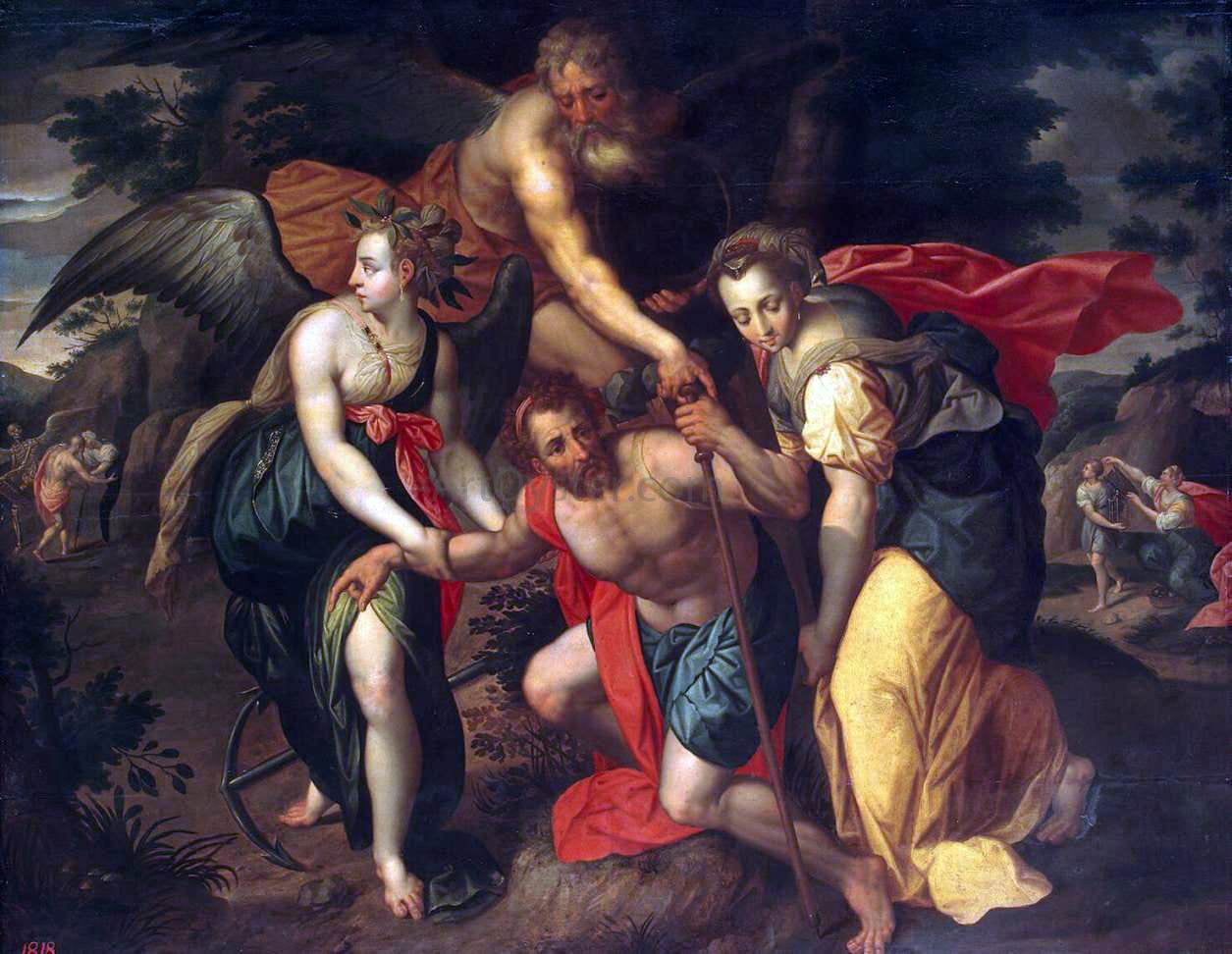 Jacob De Backer Allegory of the Three Ages of Man - Hand Painted Oil Painting
