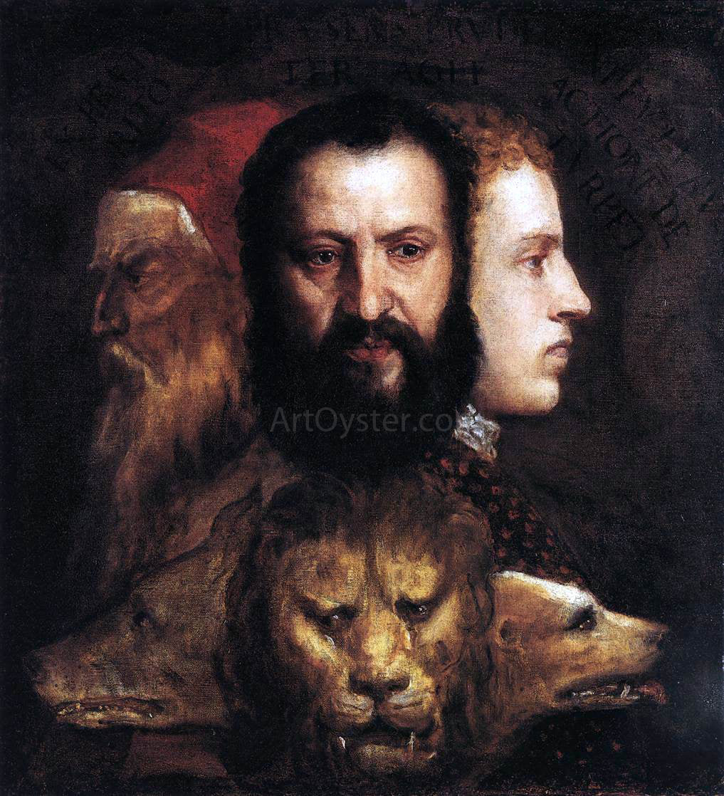 Titian Allegory of Time Governed by Prudence - Hand Painted Oil Painting