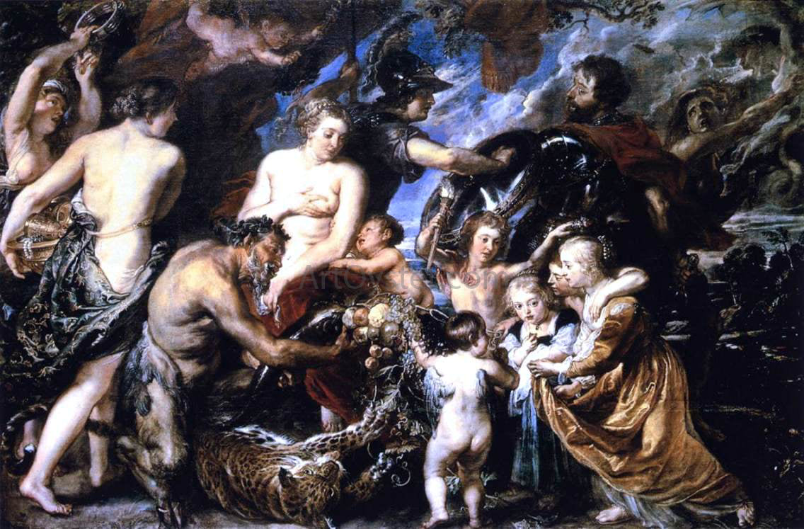 Peter Paul Rubens Allegory on the Blessings of Peace - Hand Painted Oil Painting