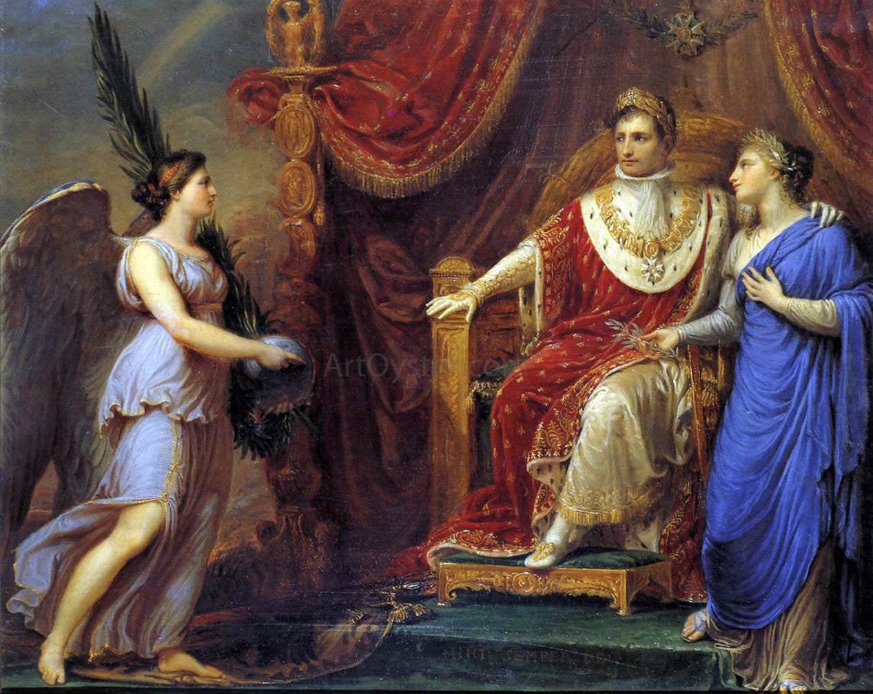 Andrea Appiani Allegory on the Peace of Pressburg - Hand Painted Oil Painting