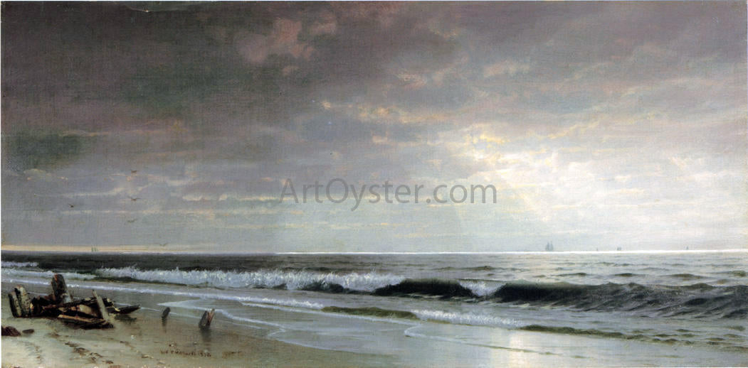 William Trost Richards Along the Atlantic - Hand Painted Oil Painting