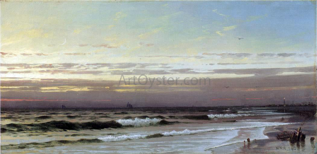 William Trost Richards Along the Atlantic Coast - Hand Painted Oil Painting
