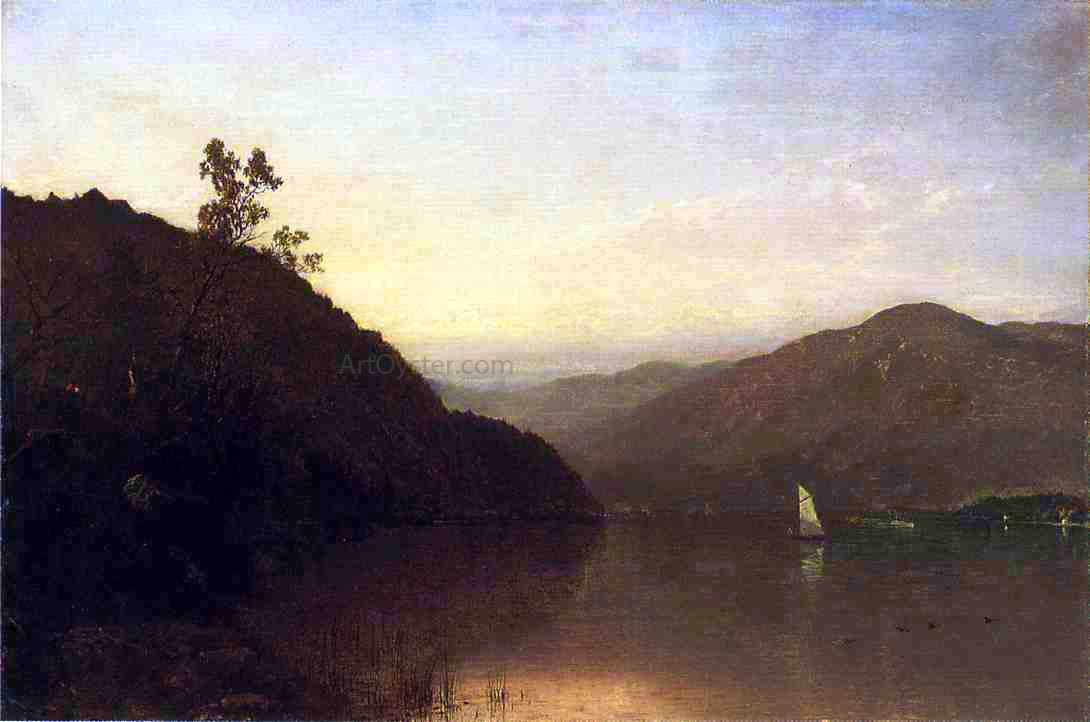 John Frederick Kensett Along the Hudson - Hand Painted Oil Painting