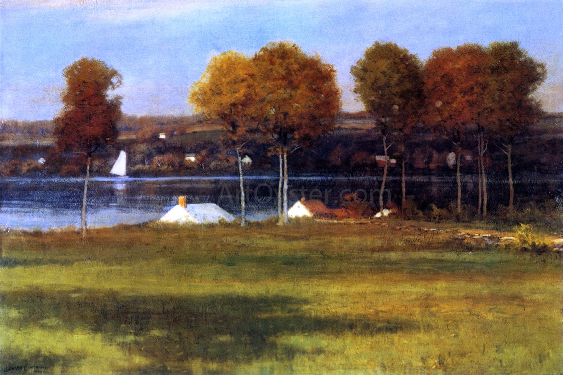 Leonard Ochtman Along the Mianus River - Hand Painted Oil Painting