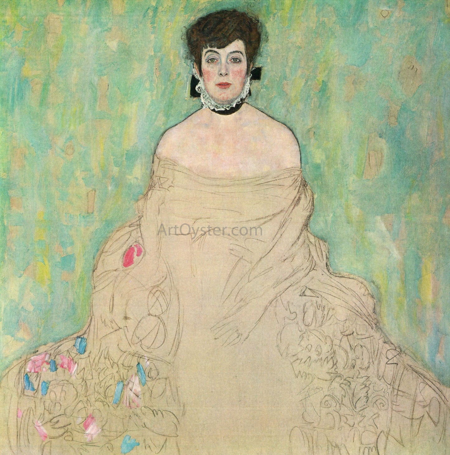 Gustav Klimt Amalie Zuckerkandl - Hand Painted Oil Painting