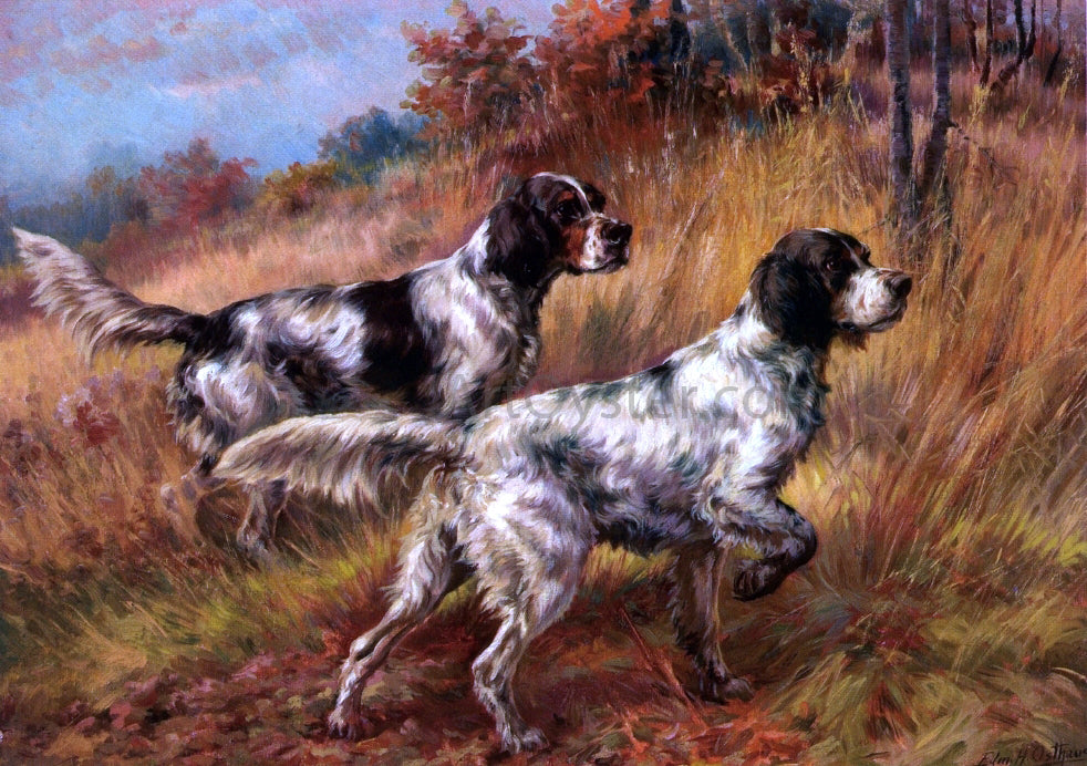 Edmond H Osthaus American Llewelyns on Point - Hand Painted Oil Painting