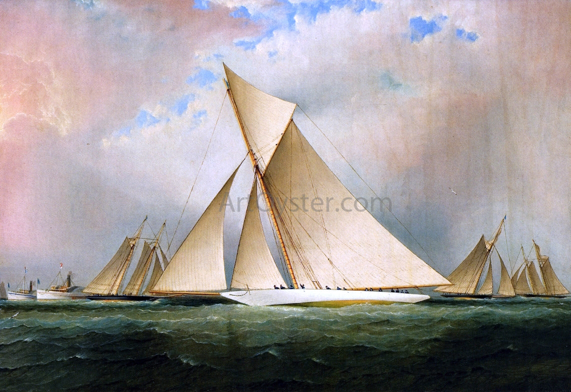 James E Buttersworth America's Cup Yacht VIGILANT, 1893 - Hand Painted Oil Painting