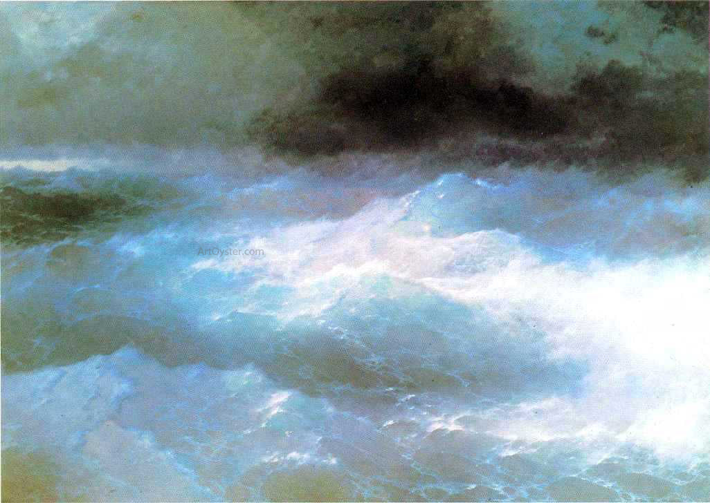 Ivan Constantinovich Aivazovsky Among the Waves - Hand Painted Oil Painting