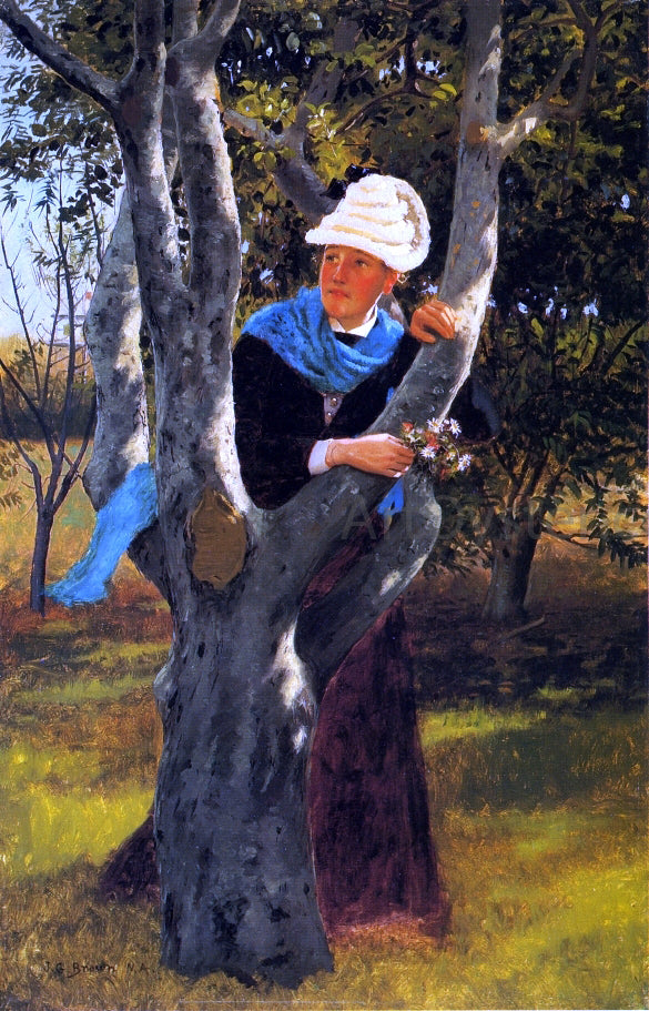 John George Brown Among the Trees - Hand Painted Oil Painting