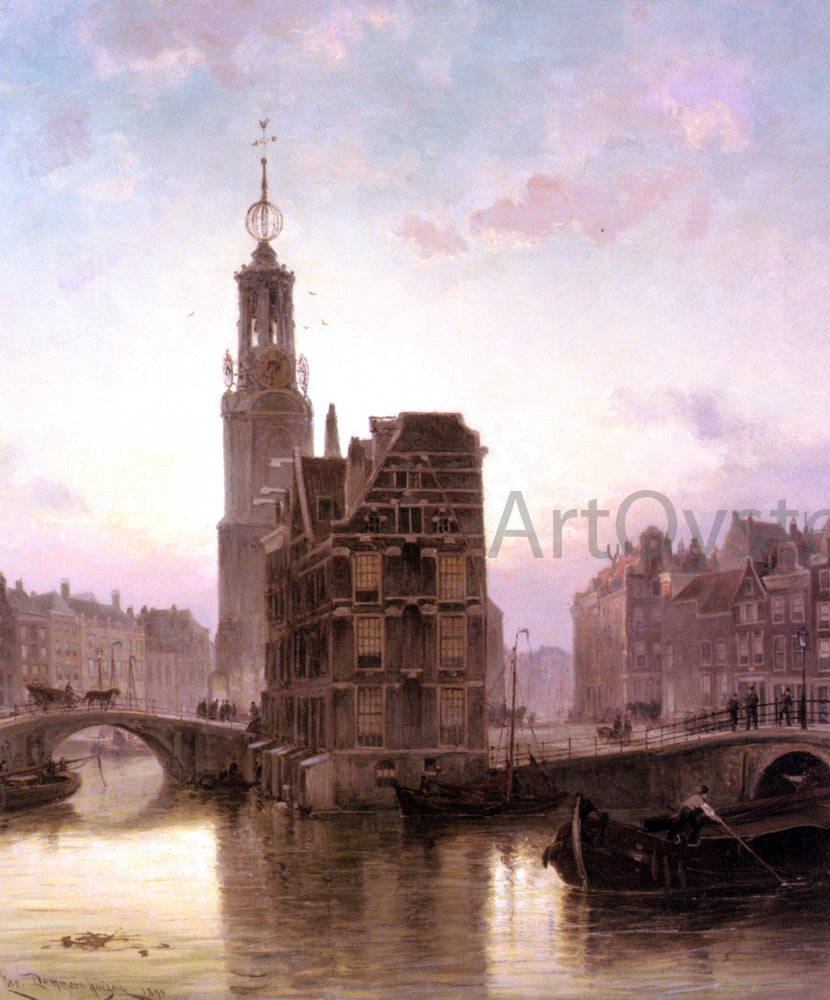 Cornelis Christiaan Dommelshuizen Amsterdam - Hand Painted Oil Painting