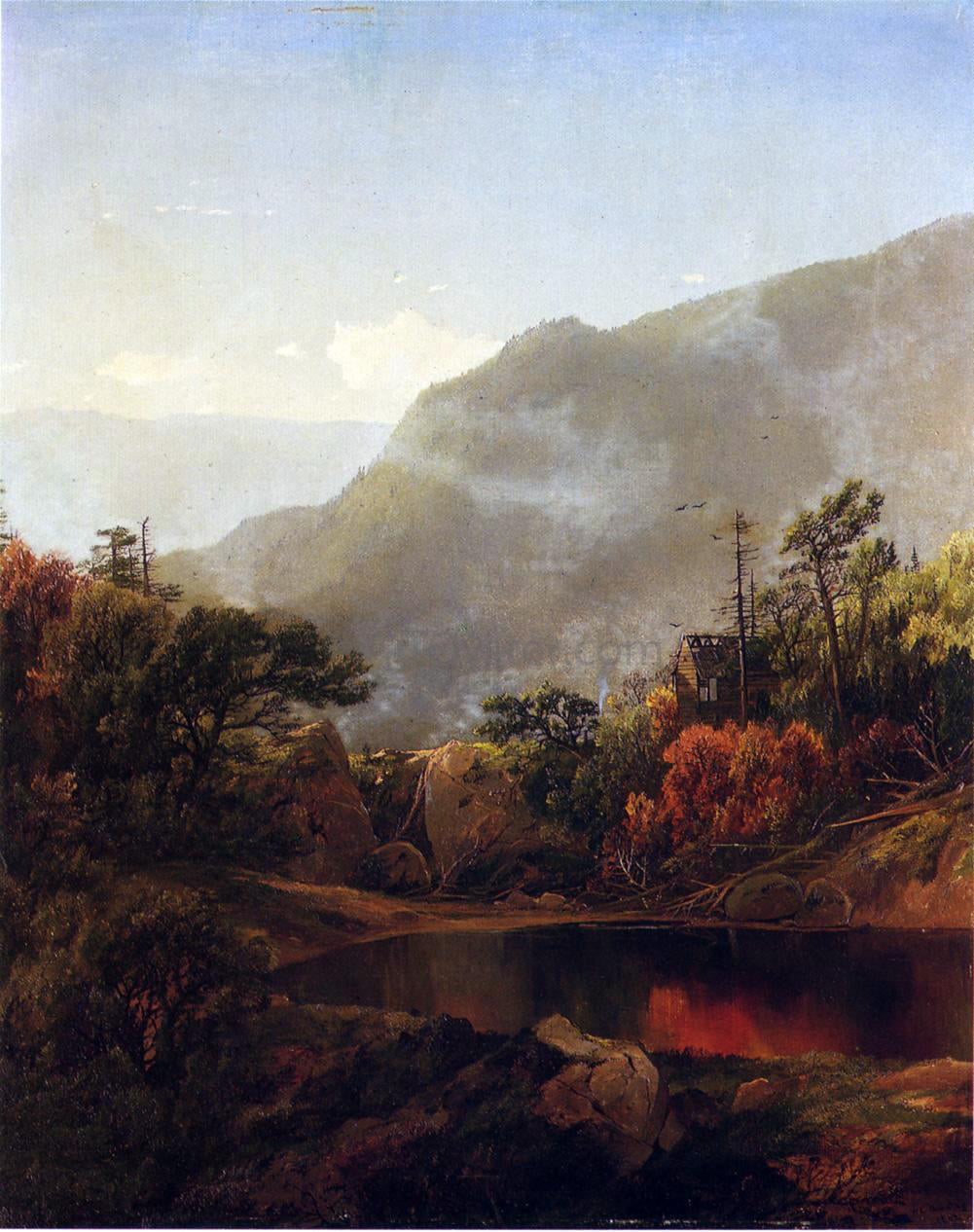 William Louis Sonntag An Abandoned Cabin - Hand Painted Oil Painting