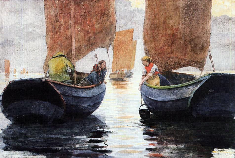 Winslow Homer An Afterglow - Hand Painted Oil Painting