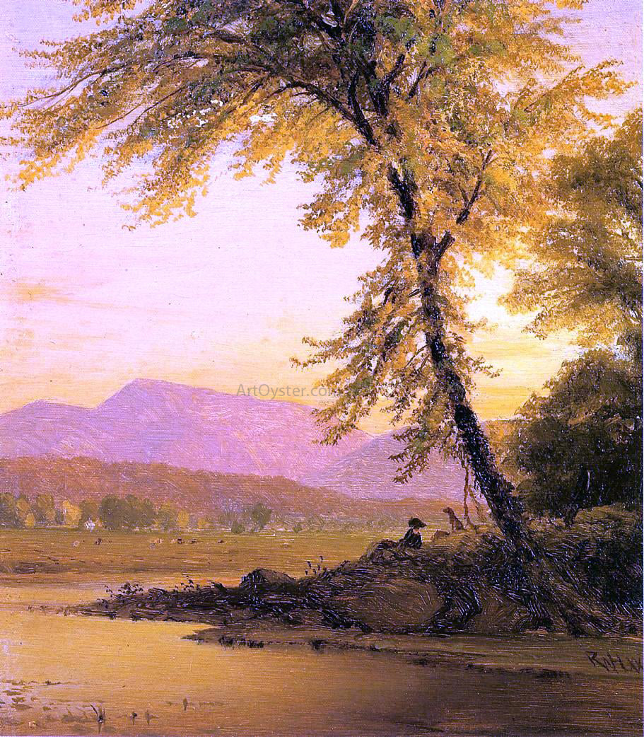 Richard William Hubbard An Afternoon by the River - Hand Painted Oil Painting