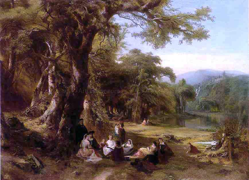 James McDougal Hart An Afternoon Concert - Hand Painted Oil Painting