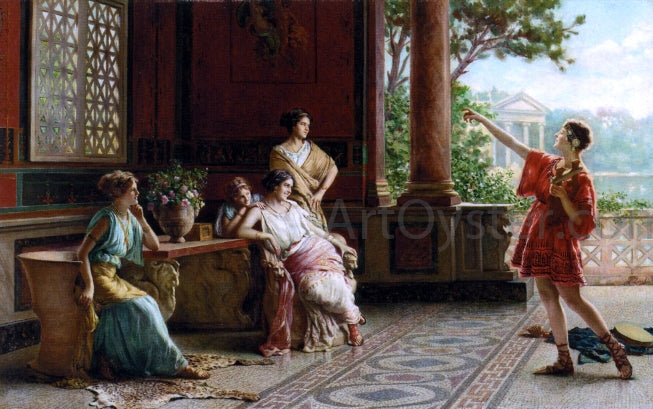 Guglielmo Zocchi An Afternoons Amusements - Hand Painted Oil Painting