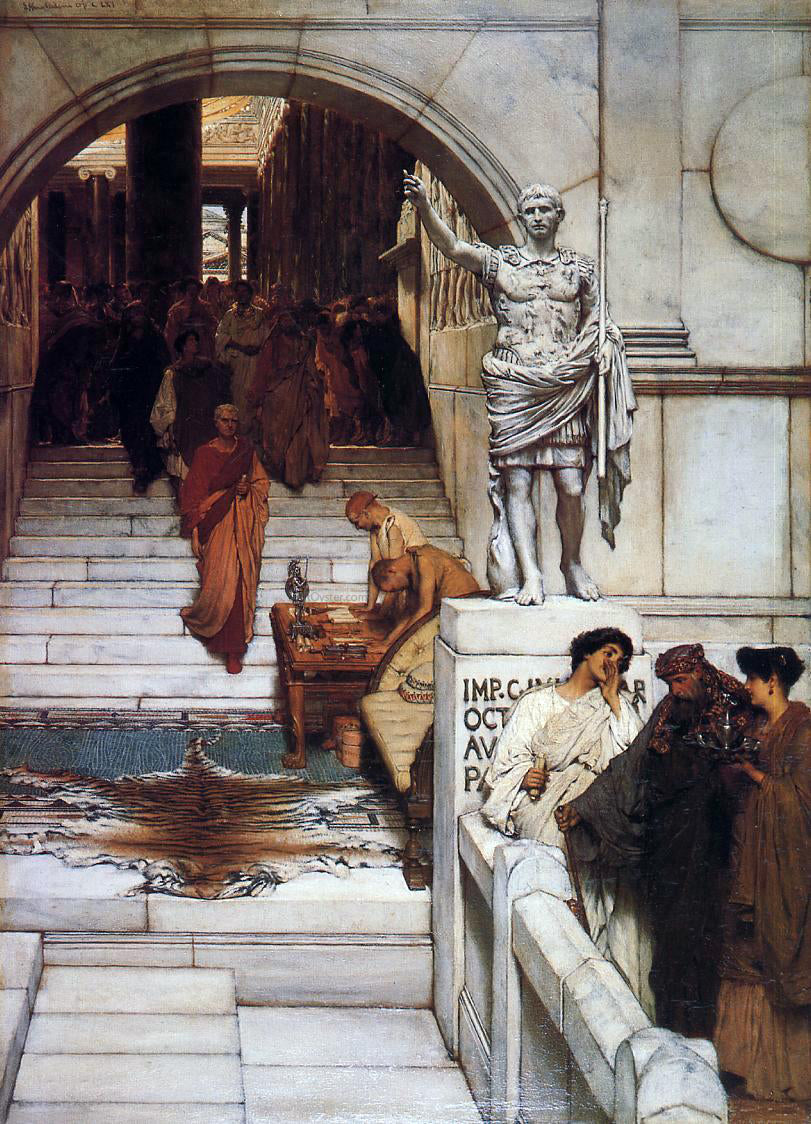 Sir Lawrence Alma-Tadema An Audience at Agrippa's - Hand Painted Oil Painting