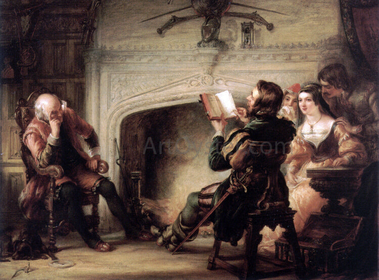 Solomon Alexander Hart An Early Reading of Shakespeare - Hand Painted Oil Painting