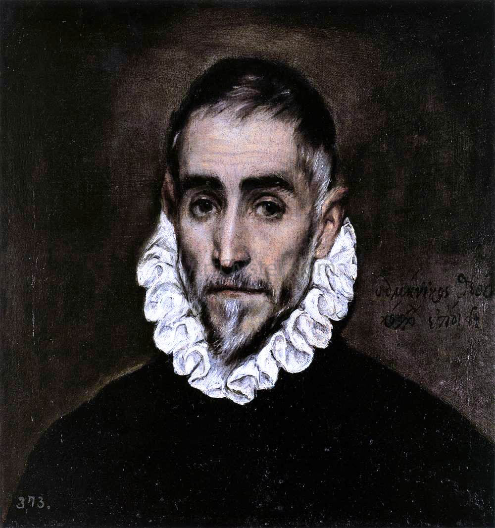 El Greco An Elderly Gentleman - Hand Painted Oil Painting