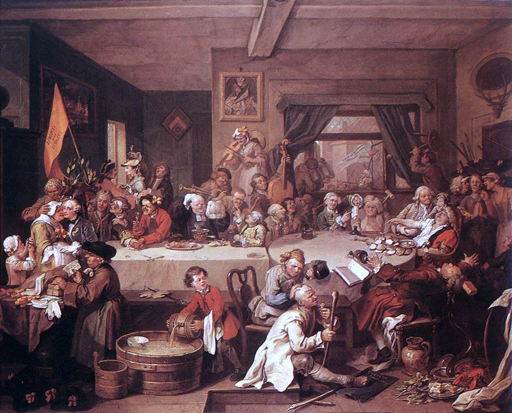 William Hogarth An Election Entertainment - Hand Painted Oil Painting