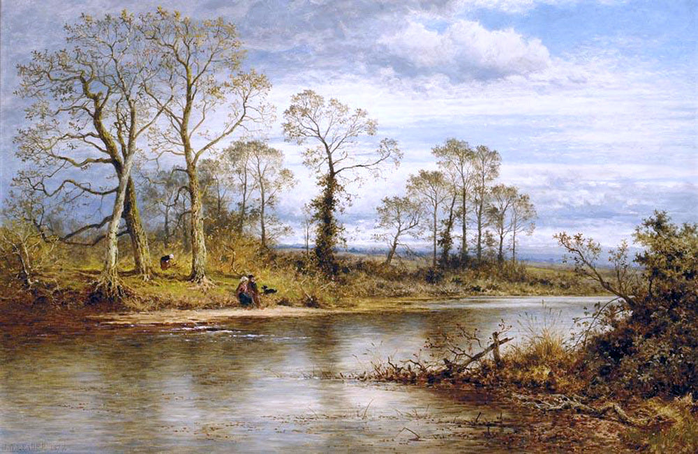 Benjamin Williams Leader An English River in Autumn - Hand Painted Oil Painting