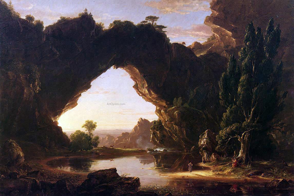 Thomas Cole An Evening in Arcadia - Hand Painted Oil Painting