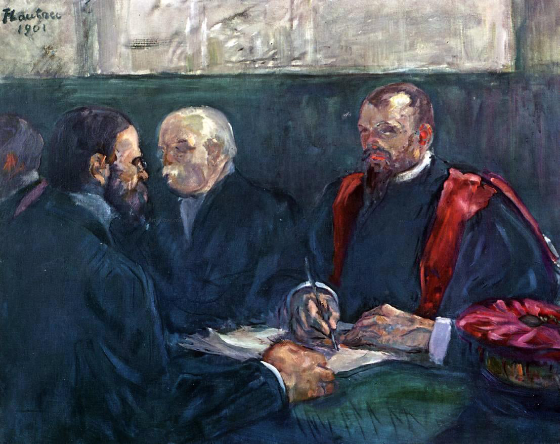 Henri De Toulouse-Lautrec An Examination at the Faculty of Medicine, Paris - Hand Painted Oil Painting