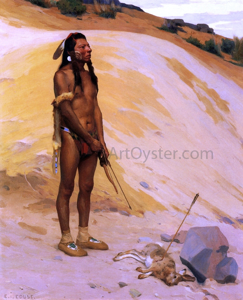 E Irving Couse Indian Hunter - Hand Painted Oil Painting