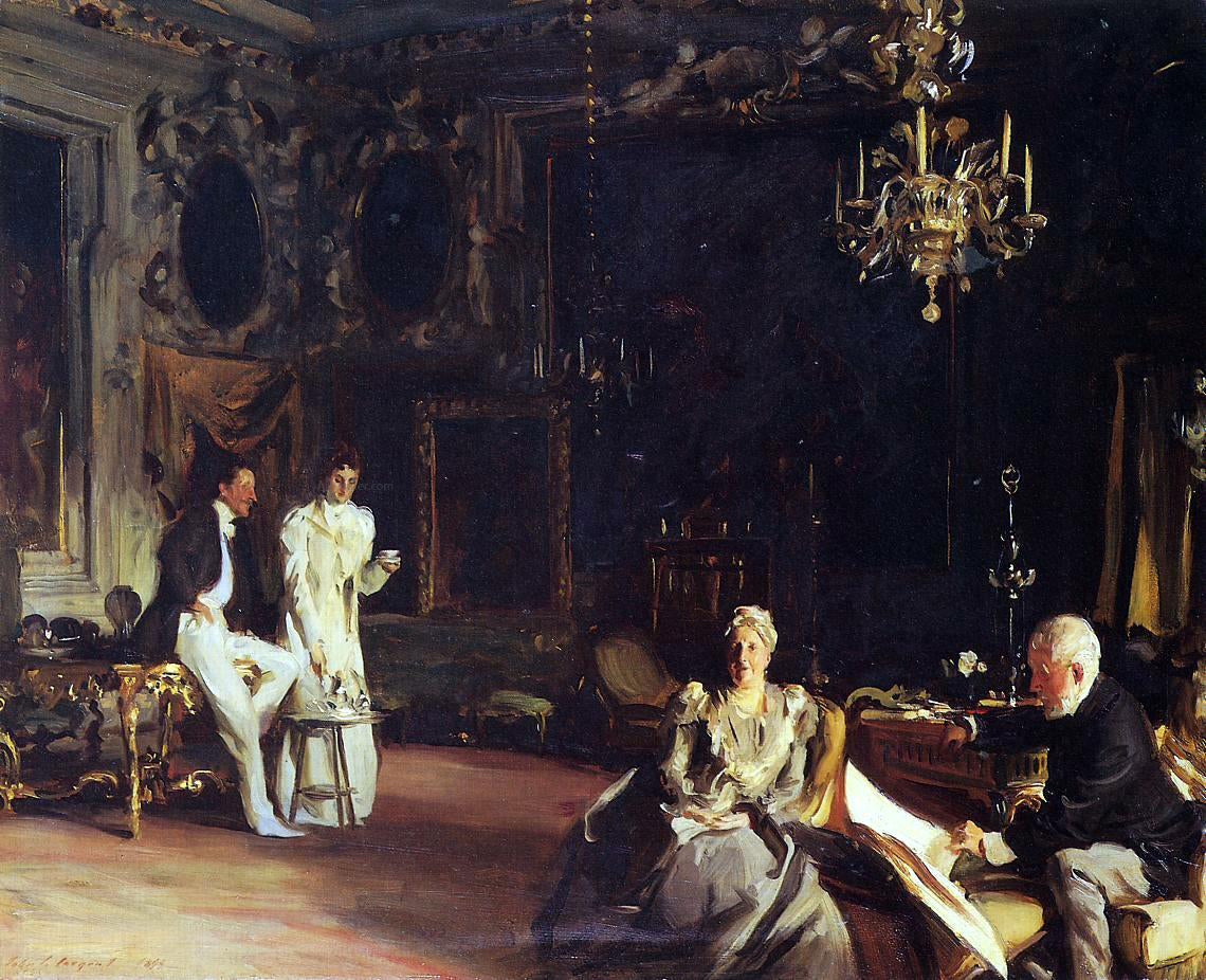 John Singer Sargent An Interior in Venice - Hand Painted Oil Painting
