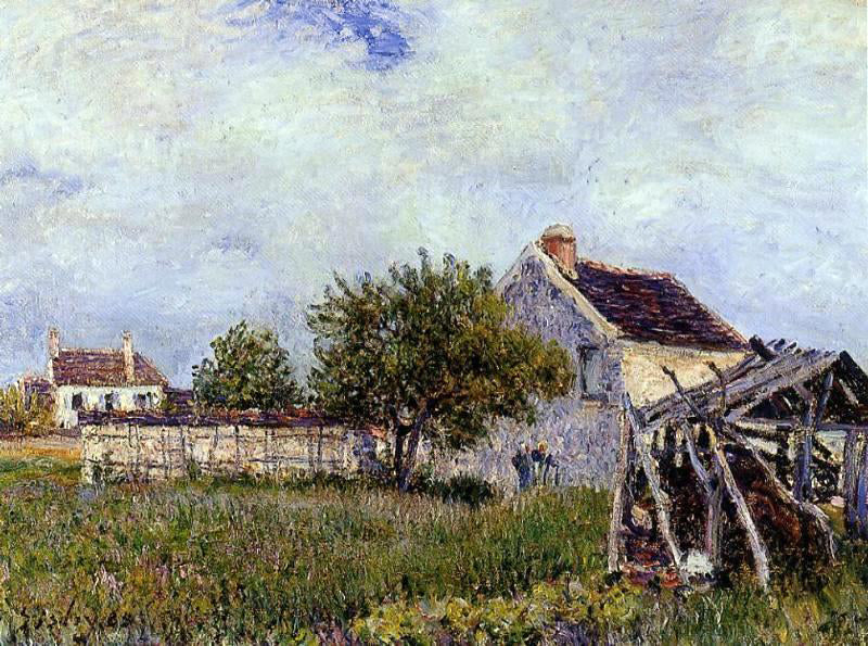  Alfred Sisley An Old Cottage at Sablons - Hand Painted Oil Painting