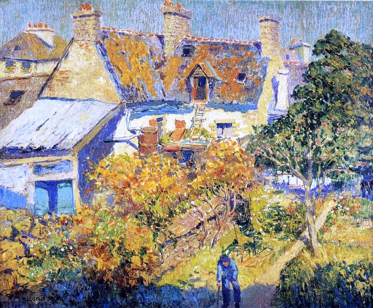 Sigurd Skou An Old Garden - Hand Painted Oil Painting