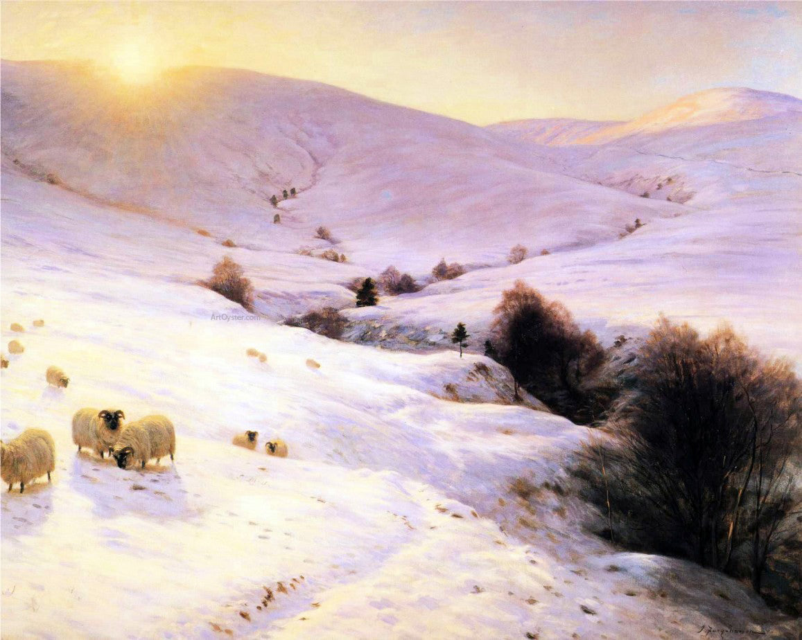 Joseph Farquharson And the Sun Peeped O'er Yon Southland Hills - Hand Painted Oil Painting