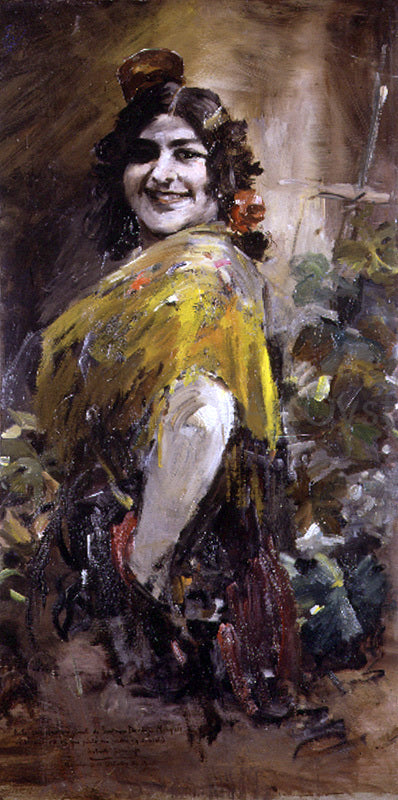 Francisco Domingo Marques Andaluza - Hand Painted Oil Painting