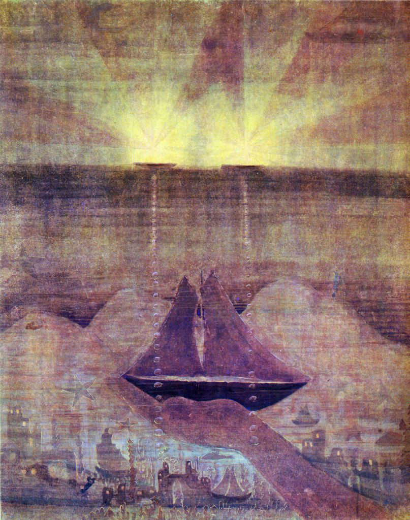 Mikalojus Ciurlionis Andante Sonata of the Sea - Hand Painted Oil Painting
