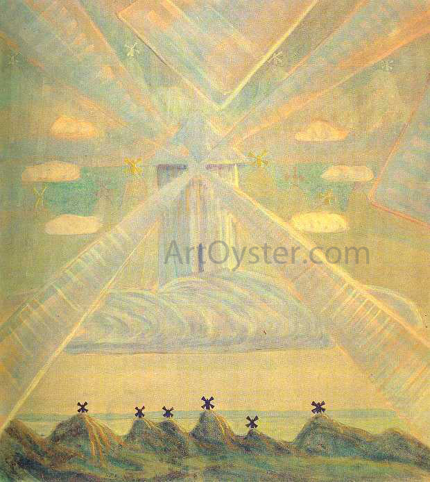Mikalojus Ciurlionis Andante Sonata of the Spring - Hand Painted Oil Painting