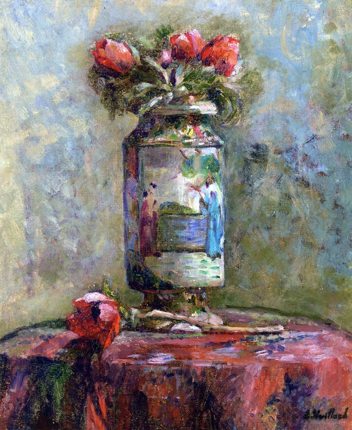 Edouard Vuillard Anemones in a Chinese Vase - Hand Painted Oil Painting
