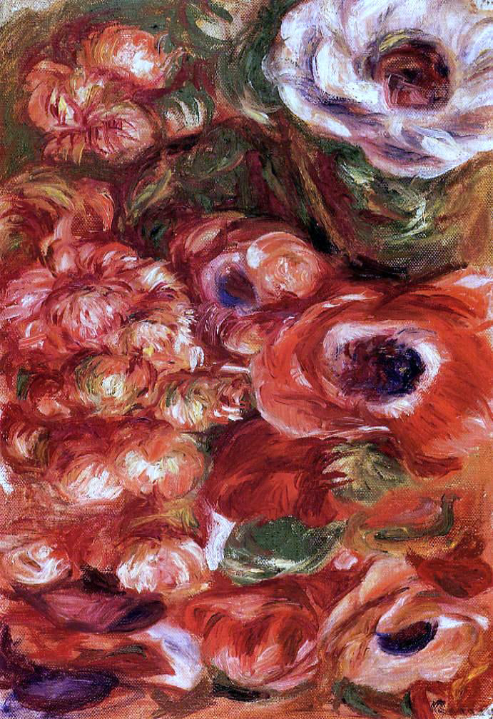  Pierre Auguste Renoir Anemonies - Hand Painted Oil Painting