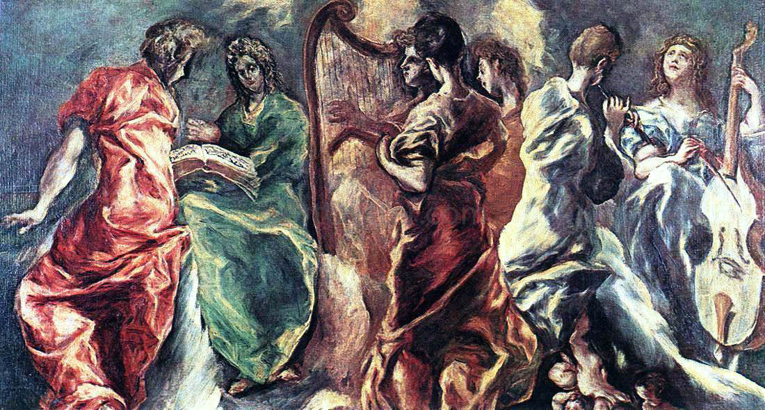 El Greco Angelic Concert - Hand Painted Oil Painting