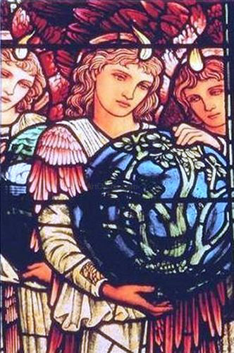 Sir Edward Burne-Jones Angels of Creation - Hand Painted Oil Painting