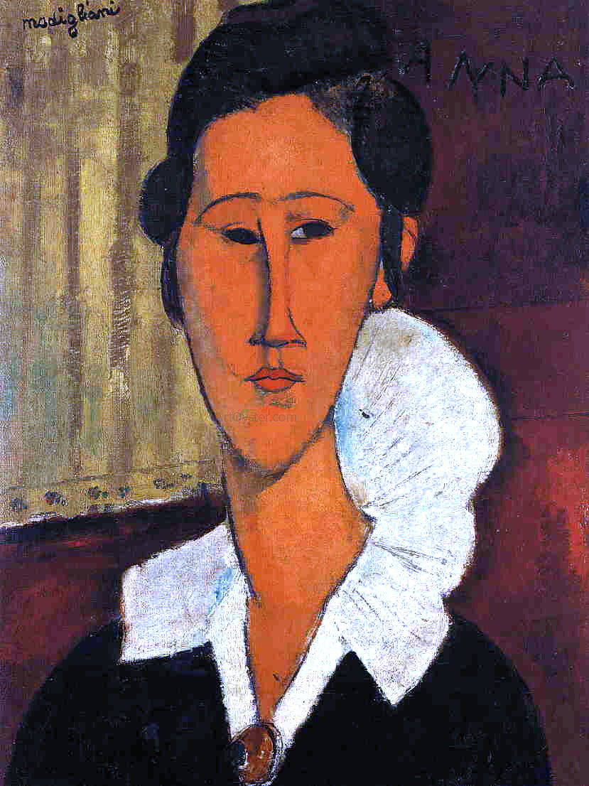  Amedeo Modigliani Anna (Hanka) Zborowska - Hand Painted Oil Painting
