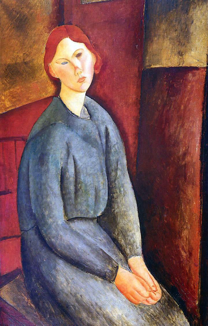 Amedeo Modigliani Annie Bjarne - Hand Painted Oil Painting