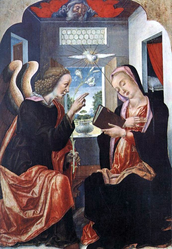 Bartolomeo Vivarini Annunciation - Hand Painted Oil Painting