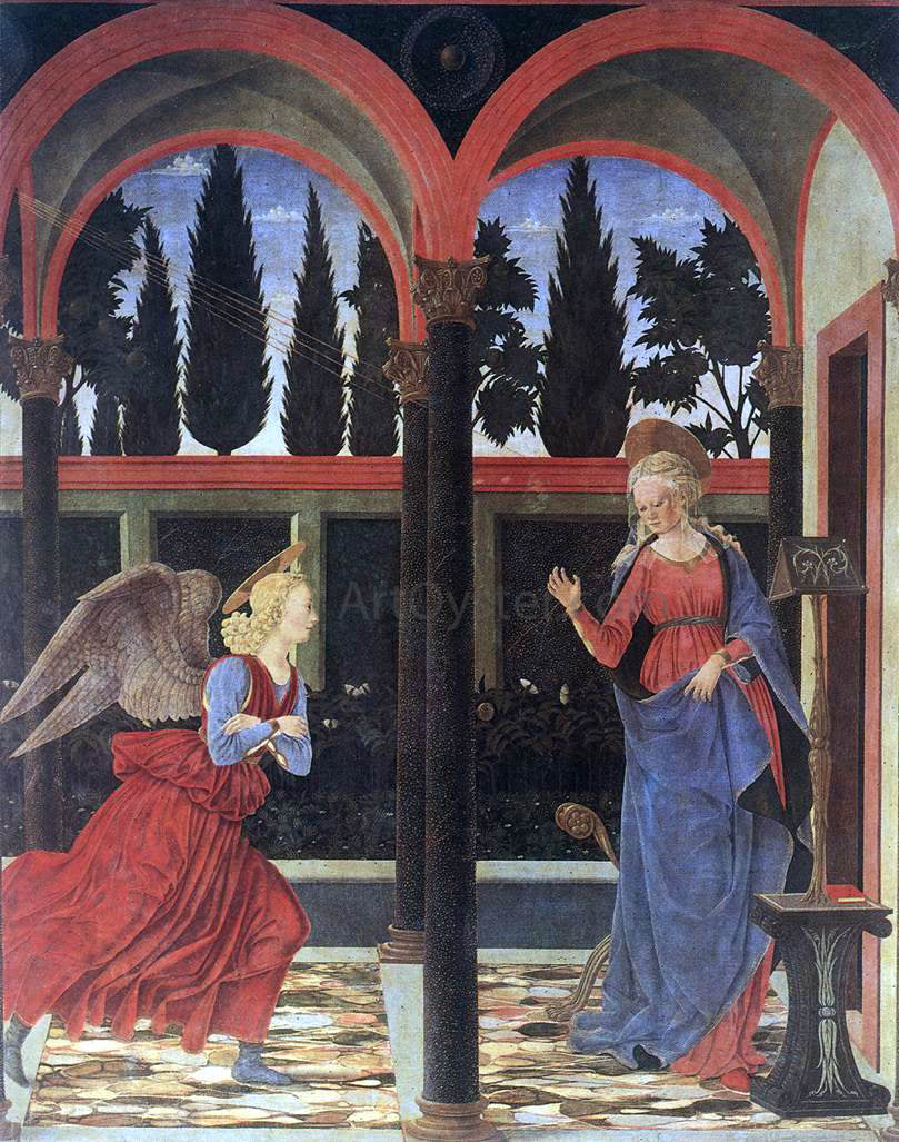Alessio Baldovinetti Annunciation - Hand Painted Oil Painting