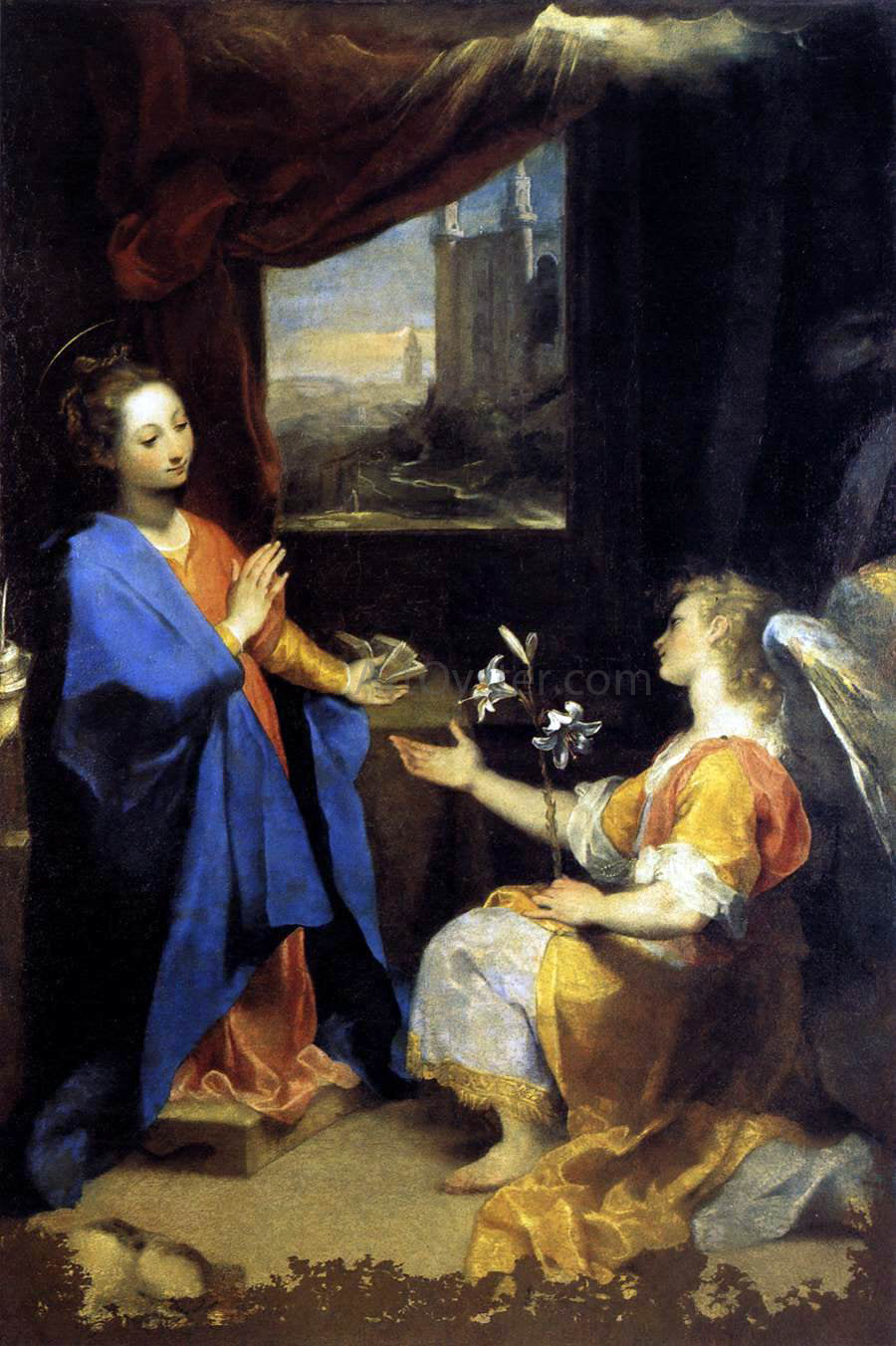  Federico Fiori Barocci Annunciation - Hand Painted Oil Painting