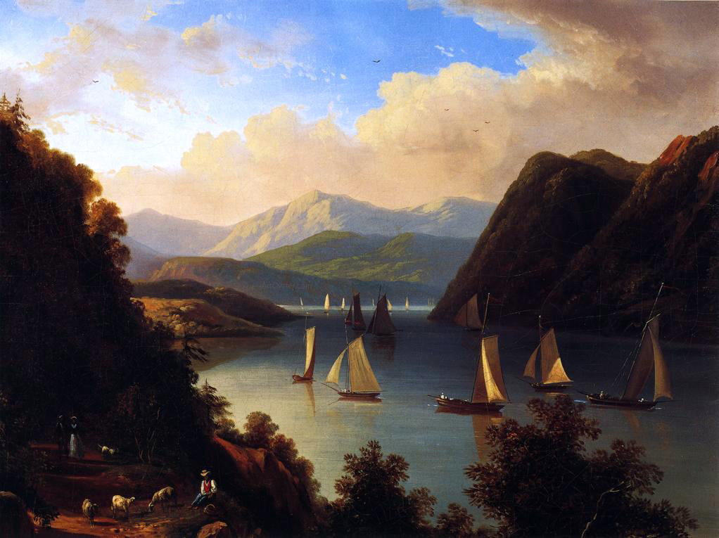  Victor DeGrailly Anthony's Nose on The Hudson - Hand Painted Oil Painting