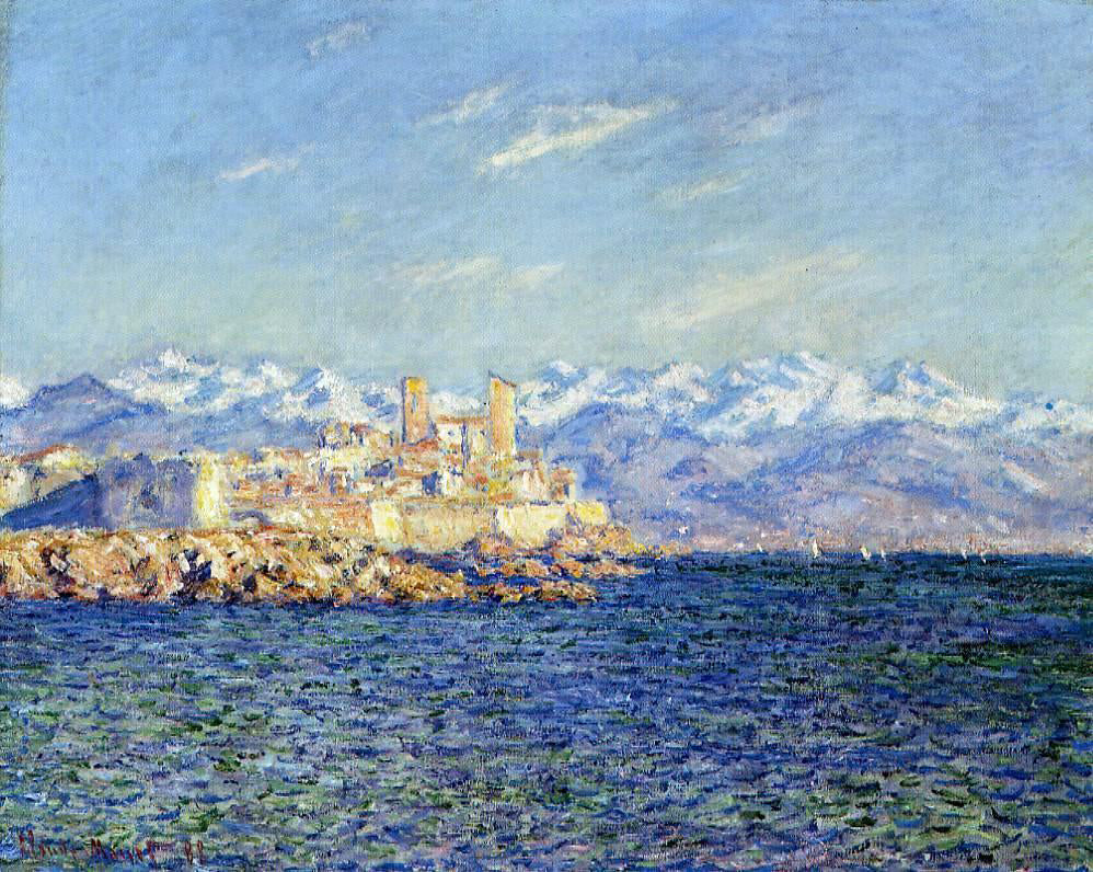 Claude Oscar Monet Antibes, Afternoon Effect - Hand Painted Oil Painting