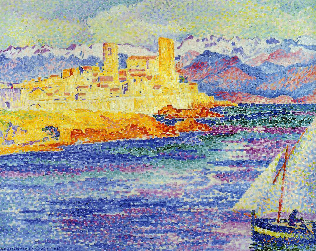 Henri Edmond Cross Antibes - Hand Painted Oil Painting