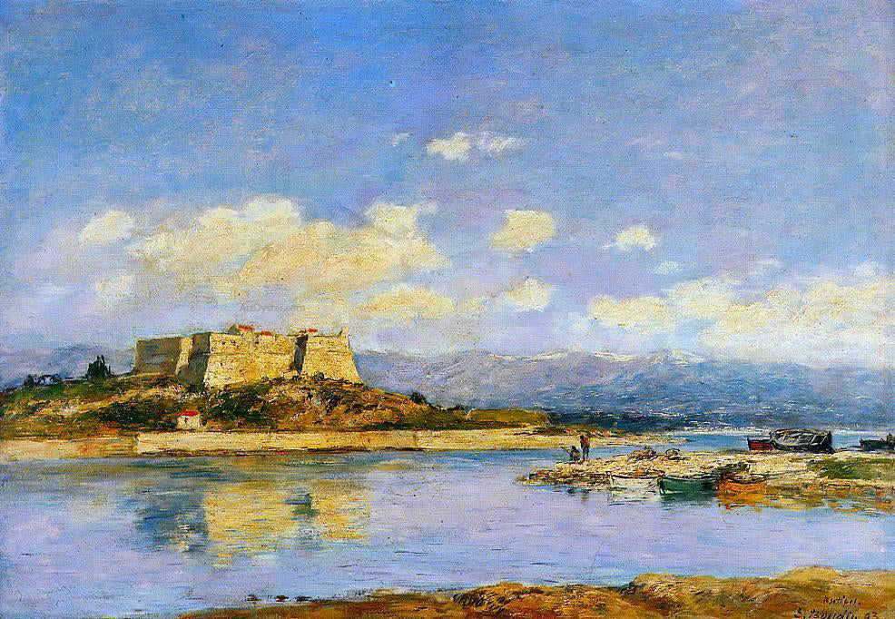 Eugene-Louis Boudin Antibes, Fort Carre - Hand Painted Oil Painting
