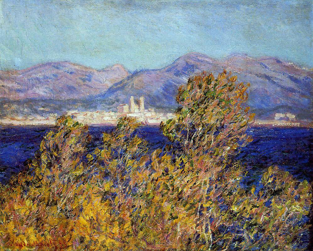 Claude Oscar Monet Antibes Seen from the Cape, Mistral Wind - Hand Painted Oil Painting