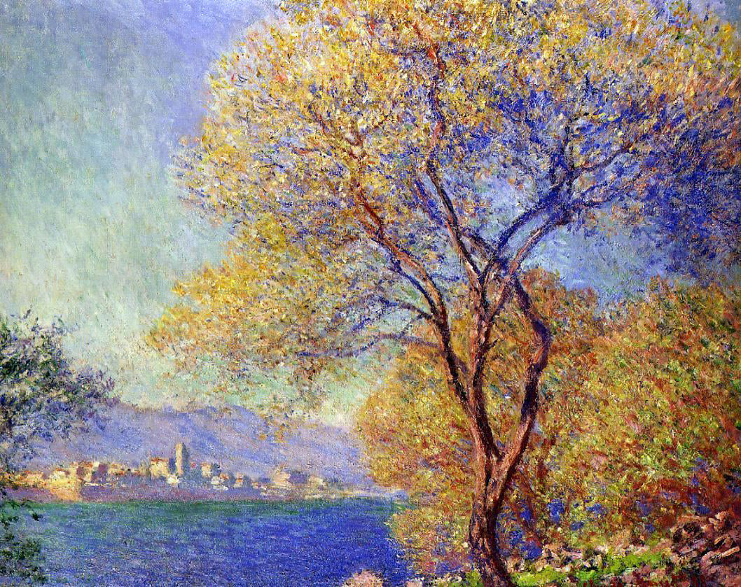 Claude Oscar Monet Antibes Seen from the Salis Gardens - Hand Painted Oil Painting