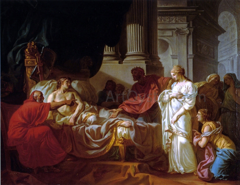 Jacques-Louis David Antiochus and Stratonice - Hand Painted Oil Painting